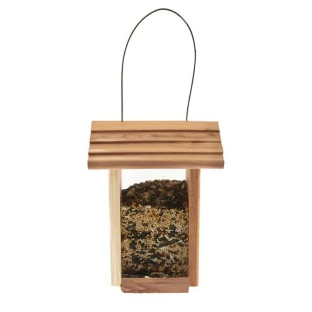 Bird Hopper Red Cedar, Dinette Wild Birds Hopper Feeder, 1.25 lb. Seed Capacity